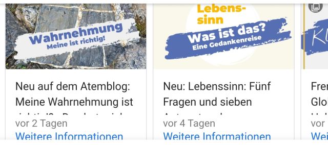 Atemhaus Wagner Google Unternehmensprofil Neuigkeiten (Neue Blogartikel angeteasert mit Link zum Artikel auf meinem Blog)