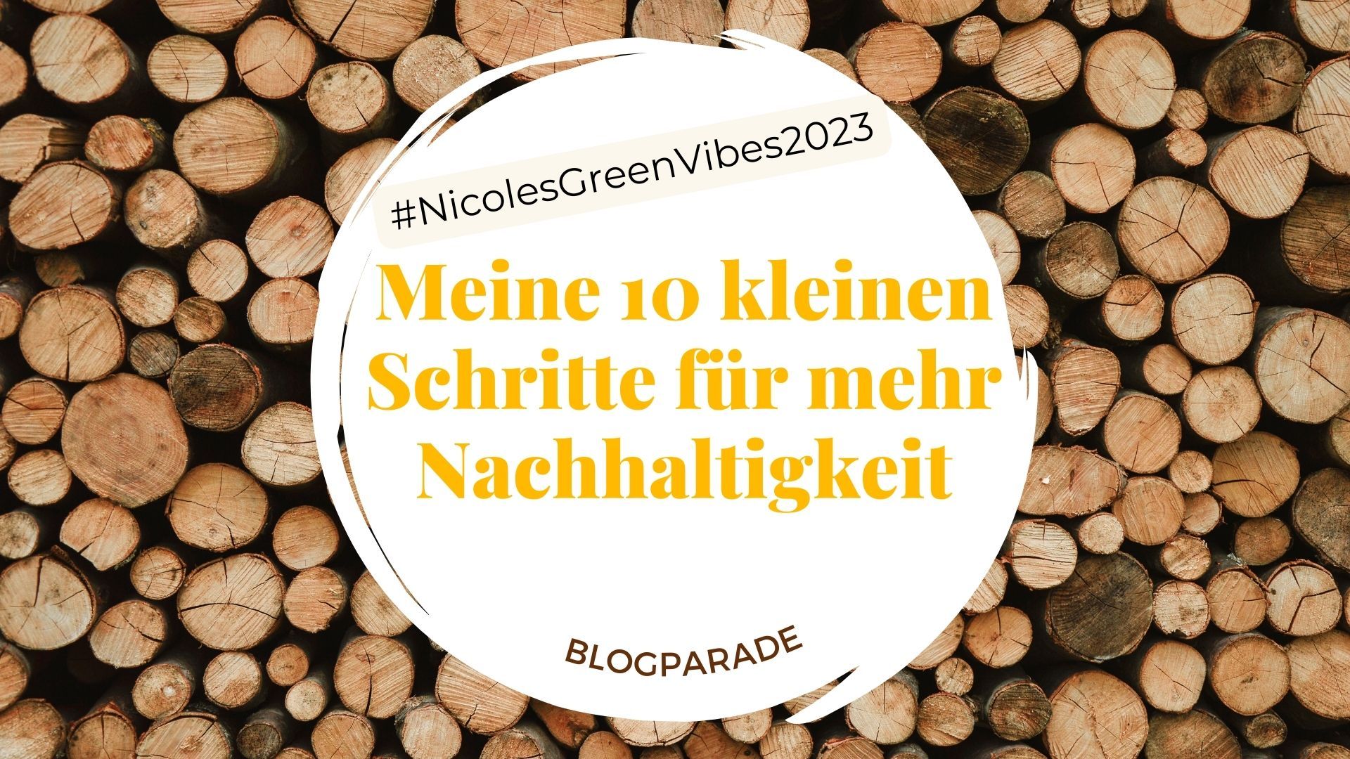 Grünere Zukunft: Meine 10 kleinen Schritte für mehr Nachhaltigkeit [Blogparade #NicolesGreenVibes2023]