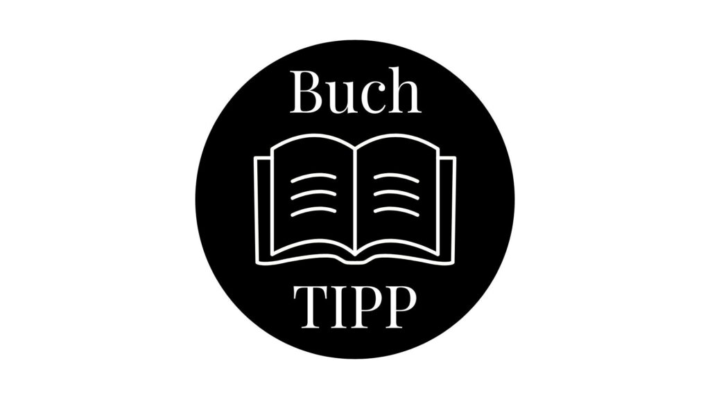Vignette mit Buch, Text Buchtipp