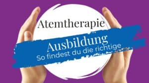 Atemtherapie Ausbildung: So findest du die richtige. Grafik mit zwei Hände, die weisse Kugel umschliessen