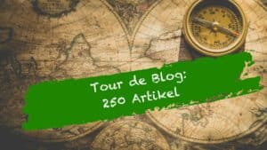 Tour de Blog: 250 Artikel. Foto: Antike Weltkarte mit Kompass