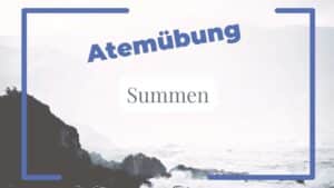 Summen Atemübung: Foto von Küste mit wogenden Wellen