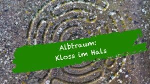 Albtraum Kloss im Hals: Steinlabyrinth und Titelgrafik