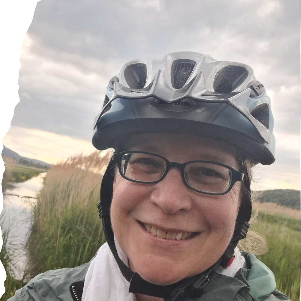 Selfie mit Velohelm